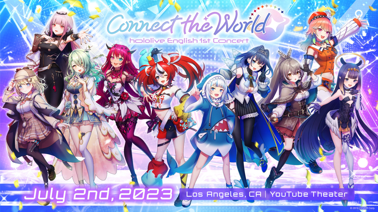 予約終了】Blu-ray「hololive English 1st Concert – Connect the World」：24年2月〜3月発売 |  ホロライブ グッズ情報まとめ