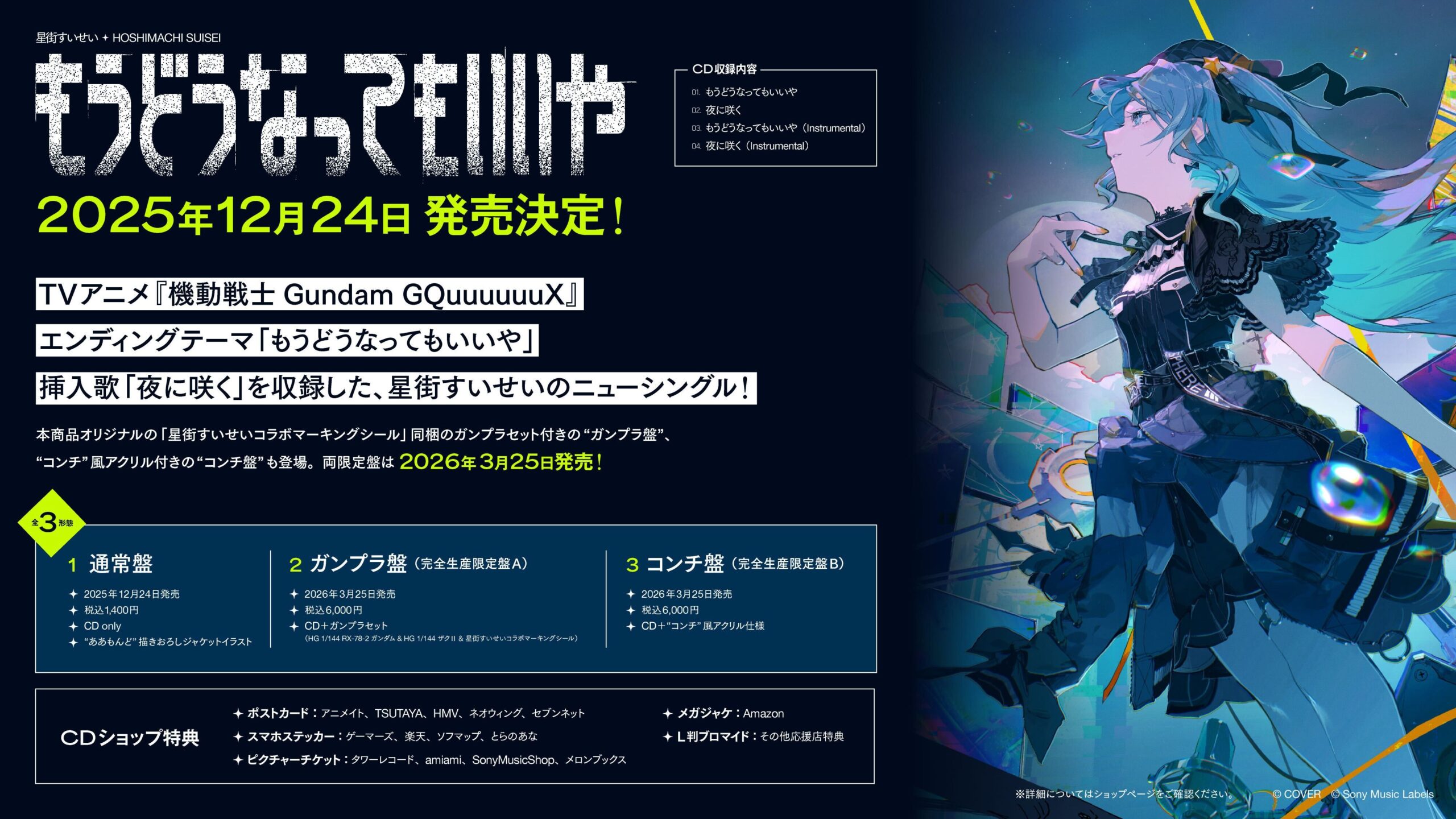 Lamp 限定配布 デモCDアルバム 未発表曲多数収録 予約受付中】星街すいせい New Single 『もうどうなってもいいや』：25